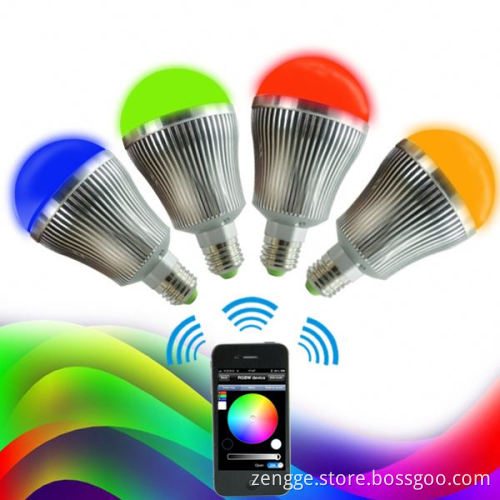 2013 newest product,led bulb with bluetooth remote control by iphone or android